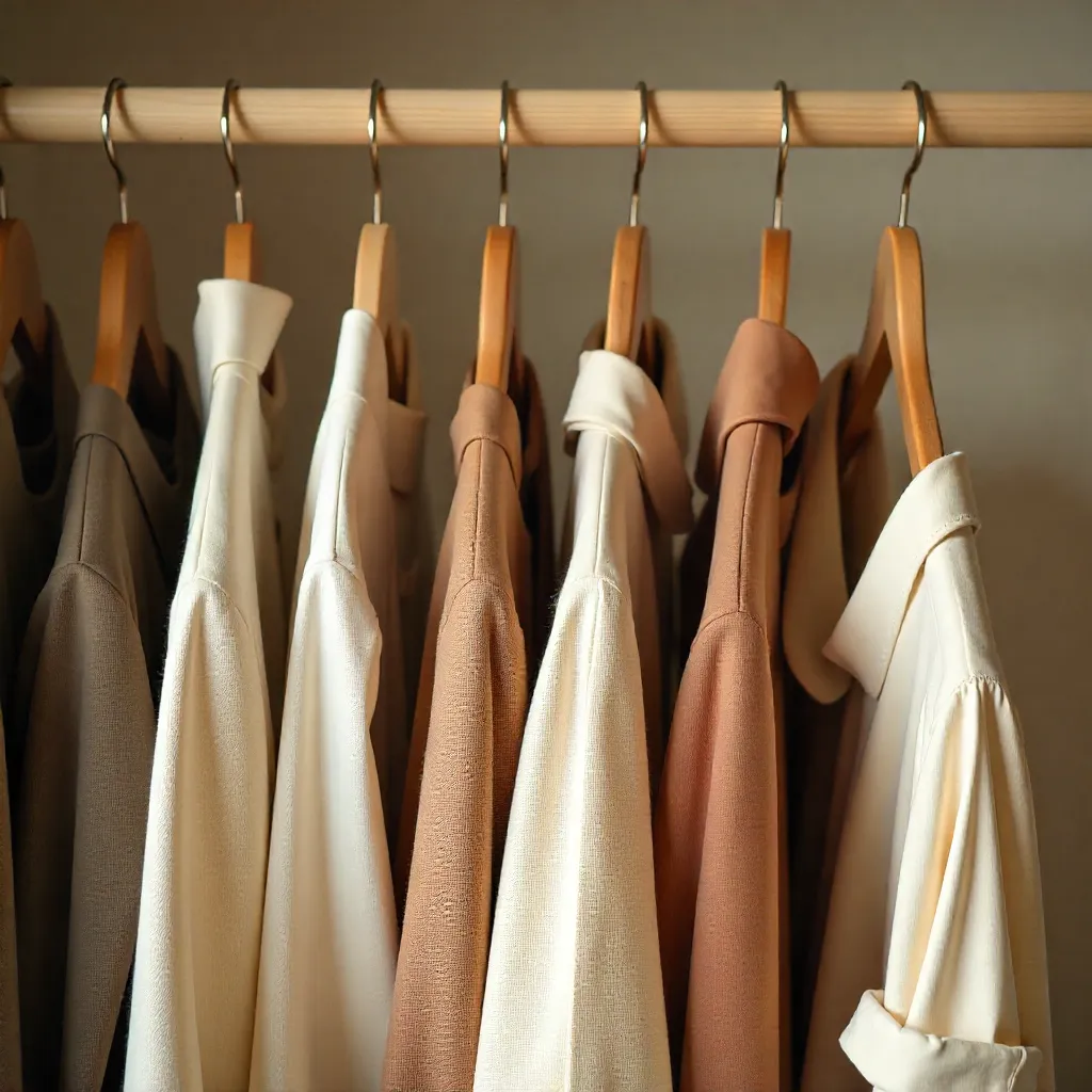 Minimalist casual outfit combination with neutral tones